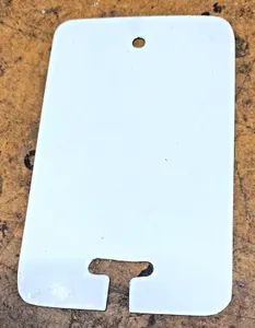 Stinson Rear Fuel Tank Strap Inspection Cover Plate, P/N 108-1101014, Used